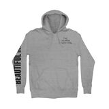 Beautiful Mind Embroidered Heather Grey Pullover Hoodie