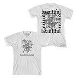 Old English Floral White T-Shirt