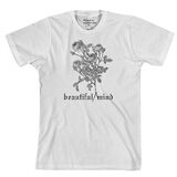 Old English Floral White T-Shirt